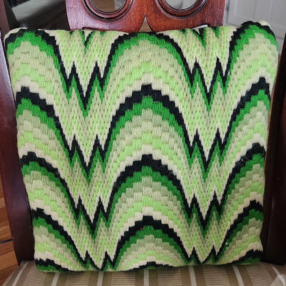 Vintage Crochet front Show Pillow